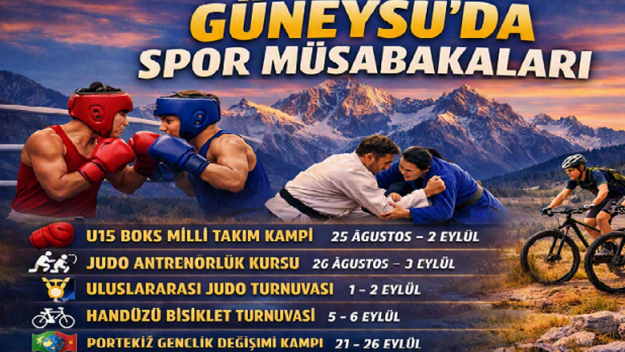 Güneysu, Ulusal ve Uluslararası Spor Organizasyonlarına Ev Sahipliği Yapıyor